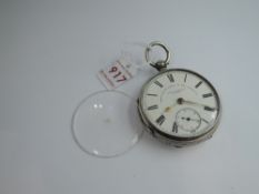 An Edwardian silver key wound pocket watch by John Forest London no: 86617, (Chronometer maker to