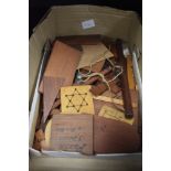 A selection of early 20th century hand made wooden puzzles