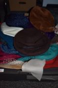 A good collection of vintage hats,mixed eras and styles.