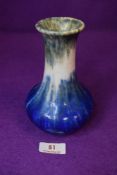 An arts and crafts pottery vase marked Ruskin to base dated 1932