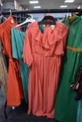 A selection of vintage 60s and 70s maxi dresses and similar.
