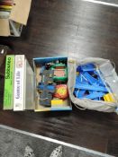 A selection of childrens toys and games including Subbuteo