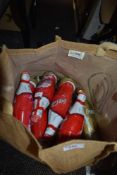 A selection of collectable Coca Cola bottles