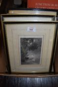 A selection of late Victorian aquatinted prints