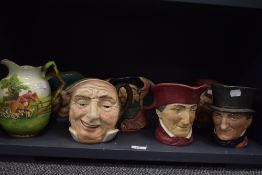 A selection of character mugs and tankard including Royal Doulton