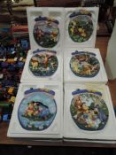 A set of six Winnie the Pooh limited edition Bradex Disney plates