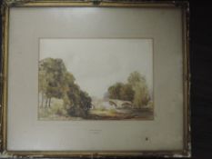 A watercolour, Herbert Tennant, Old Bridge, Ilkley, signed and dated 1926, 25 x 35cm, plus frame and