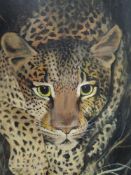 An oil painting, Shelagh Worsick, Night Hunter, signed and attributed verso, 60 x 30cm