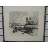 An etching, Charles, Paris, indistinctly signed and num 196/350, 34 x 39cm, plus frame and glazed