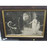 A print, after H Rack, classical study, monochrome, 36 x 52cm, plus frame and glazed
