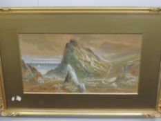 A near pair of watercolours, J Berkeley Hewitt, Valley of Rocks, and Ilfracombe, signed, 22 x 41cm