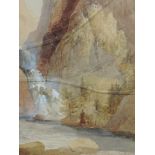 A watercolour, Needham, mountain river, signed, 44 x 29cm, plus frame