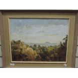 An oil painting, Doris Corbett, Ludlow, attributed verso, 35 x 45cm, plus frame