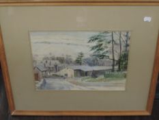 Three watercolours, Wilfred B Tapp, Kettlewell Wharfdale, signed, 26 x 36cm, 36 x 47cm, and 26 x