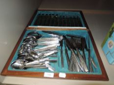 A cased canteen of Community cutlery