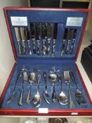 A cased canteen of cutlery by Viners in the Parish Collection