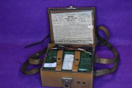 A vintage Megger circuit testing ohmmeter.