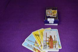 A set of Tarot cards.