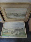 Two original water colour scenes