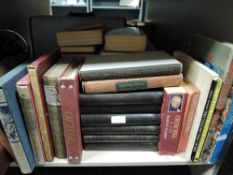 A selection of text and reference books including Folio society