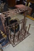 A cast iron boot stand , width approx. 64cm, has some age but don't think it to be Victorian