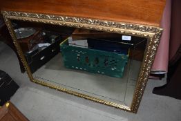 A vintage gilt frame wall mirror