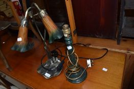 Two reproduction table lamps