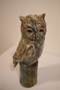 A studio pottery study Henry the Owl by an anonymous local potter