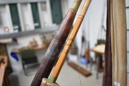 Two slip cane fly fishing rods