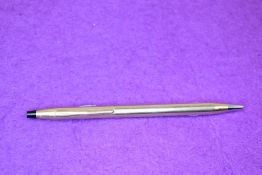 A Cross V20 10k rolled gold ballpoint pen