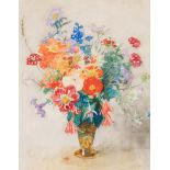 • ERNEST HOWARD SHEPARD, MC OBE (1879-1976) SUMMER FLOWERS IN A VASE