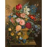 CONTINENTAL SCHOOL (MID 20TH CENTURY) STILL LIFE OF FLOWERS