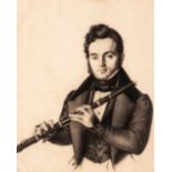 FRENCH SCHOOL (EARLY 19th CENTURY) A FLAUTIST