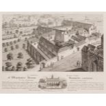 A FOLIO OF UNFRAMED PRINTS INCLUDING VIEWS OF A SOUTH EAST VIEW OF WINCHESTER HOUSE BANKSIDE, LONDON