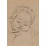WILLIAM HENRY HUNT, OWS (1790 - 1864) STUDY OF A BABY SLEEPING