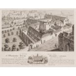 ¤ A FOLIO OF UNFRAMED PRINTS INCLUDING VIEWS OF A SOUTH EAST VIEW OF WINCHESTER HOUSE BANKSIDE, LOND