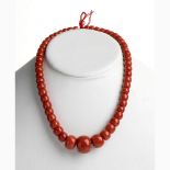 Cerasuolo coral necklace - Manifacture Guarracino, Torre del Greco