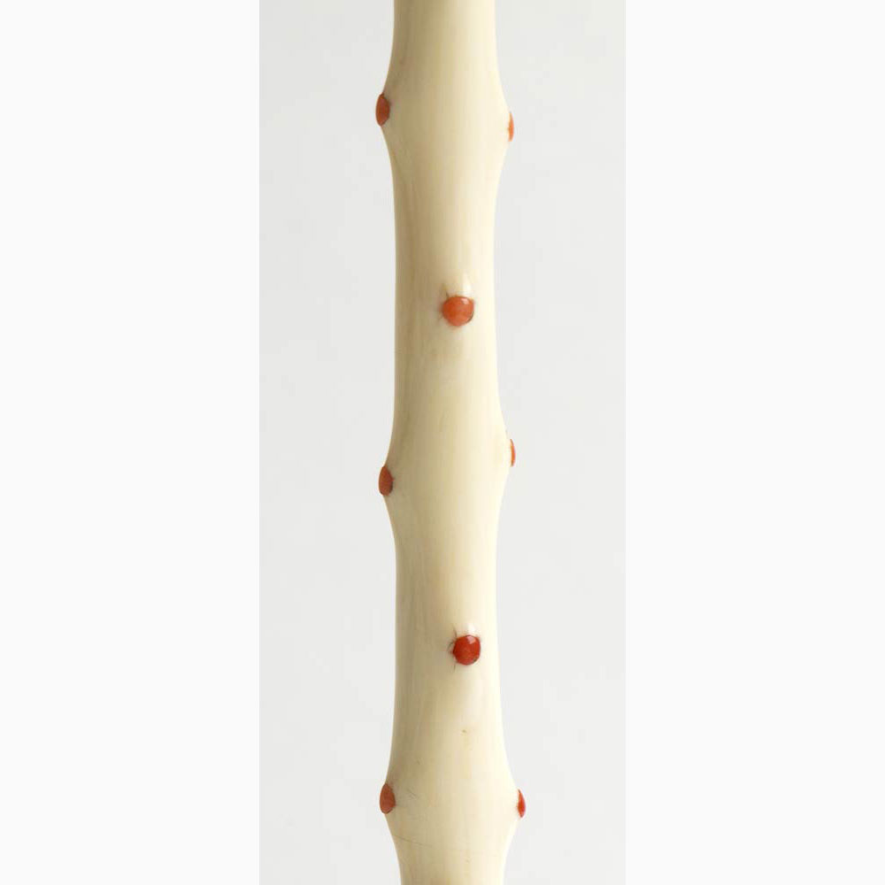 Elephant ivory and Mediterranean coral ladies’ umbrella - Italy, Trapani, mid-19th Century - Image 4 of 6