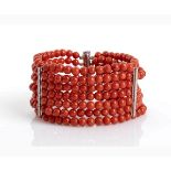 Mediterranean coral bracelet