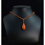 Cerasuolo coral necklace - Manifacture Ascione, Torre del Greco