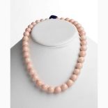 Angel skin coral necklace - Manifacture Guarracino, Torre del Greco