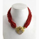 Mediterranean coral necklace