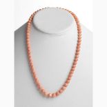 Angel skin coral necklace - Manifacture Guarracino, Torre del Greco