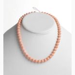 Angel skin coral necklace - Manifacture Guarracino, Torre del Greco