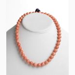 Angel skin coral necklace - Manifacture Guarracino, Torre del Greco