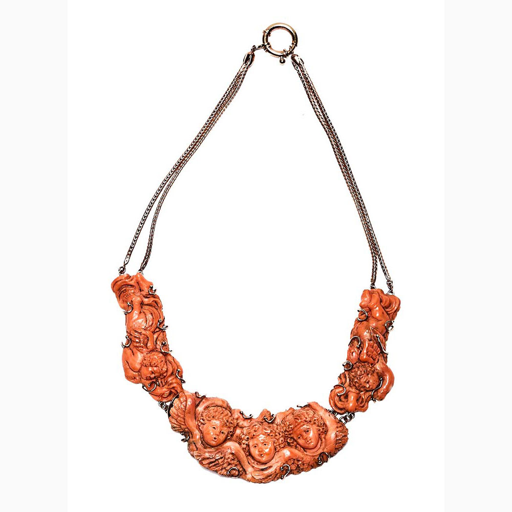 Sciacca coral necklace - Italy, Trapani 19th Century