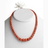Cerasuolo coral necklace - Manifacture Guarracino, Torre del Greco
