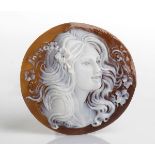 Sardonica shell carved cameo - Manifacture Guarracino, Torre del Greco