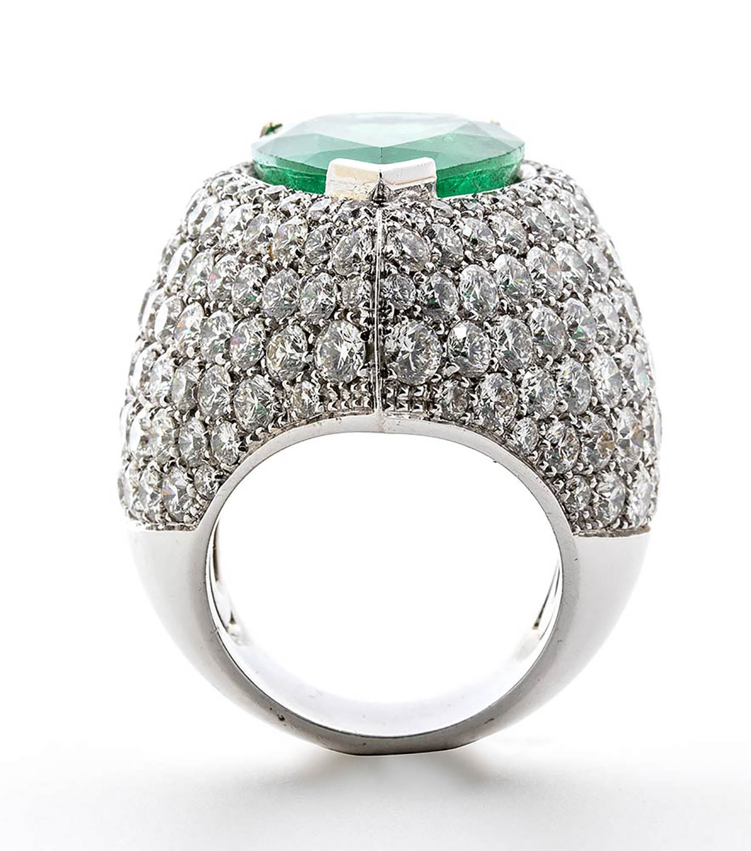 Emerald and diamonds ring - Image 2 of 8