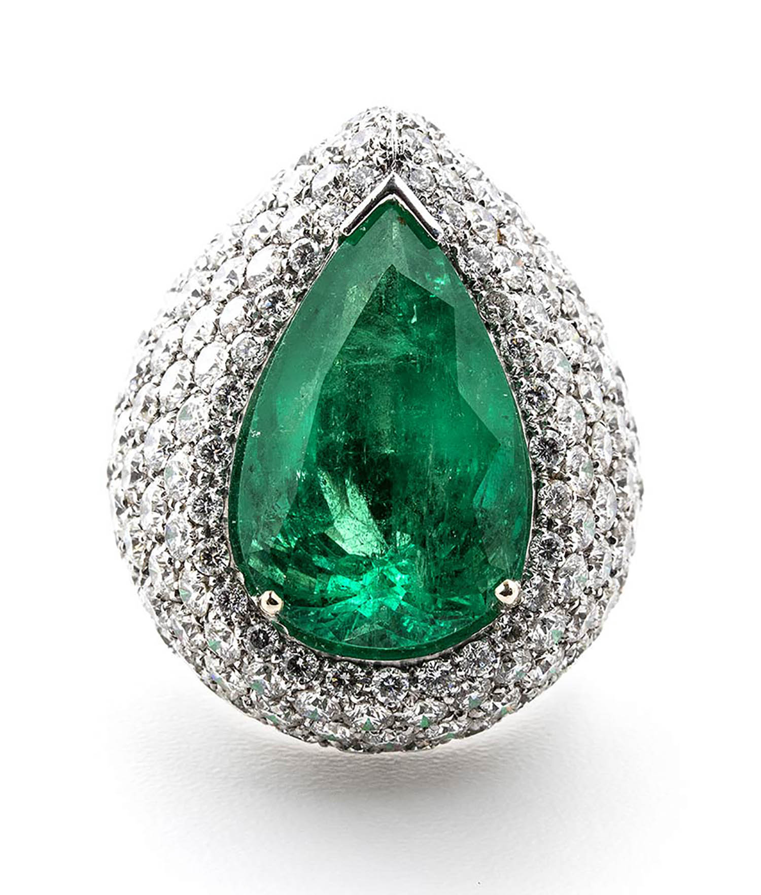 Emerald and diamonds ring - Image 4 of 8